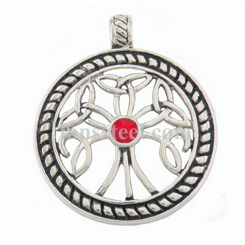 FSP16W64R round rope circle flower pendant - Click Image to Close